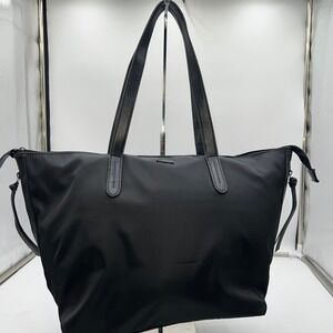 Botkier Black Nylon Leather Trim Tote Bag